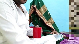 Desi -called his  on the pretext of bringing tea and fuckedashu