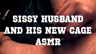 Sissy Husband and his new cage ASMR