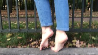 Walks on very cold rocks and crunchy leaves! TRAILER