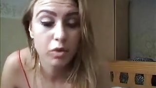 Dutch gal undresses on web camera