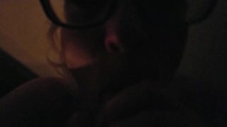 slave plays with pussy while needing that cock