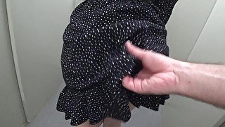 Wife cheats on her husband with a work colleague in the entrance of her house