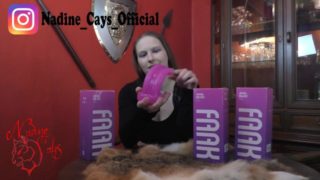 Unboxing Anal - Dildo Tongue by FAAK on Amazon ! Nadine's test !