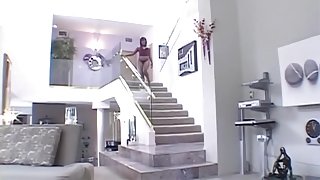 Amazing pornstar Ms. Platinum in best black and ebony, small tits sex clip