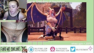 Monster Futa Fucking Video Game - Horny FTM rubs pussy to 3D fucking