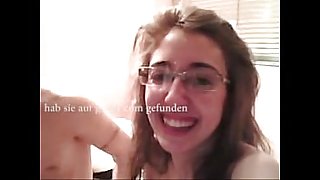 Deutsche Schlampe mit Brille am Ficken