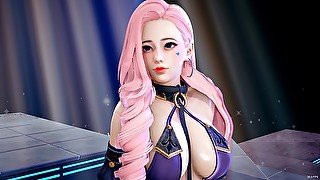 [MMD] Wisin & Yandel - Follow The Leader Ahri Kaisa Seraphine Akali Lux Hot Dance 4K UHD 60FPS