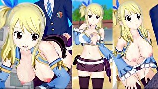 【エロゲーコイカツ！】フェアリーテイル ルーシィ3DCG巨乳アニメ動画[Hentai Game Koikatsu! FAIRY TAIL Lucy(Anime 3DCG Video)]