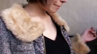 Fake interview video made to take voyeur downblouse shots