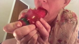 Milf Blows and Fucks Dildo