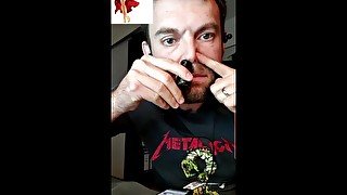 Exposing my Slave, he wanted to be a star here hahha