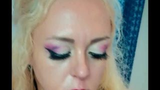 The Blonde really likes to SUCK your DICK