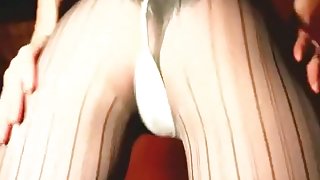 Wife spearing her tight ass