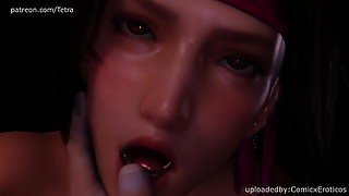 Final Fantasy Jessie Ralistic Porn Animation! Jessie getting some big cock inside her!
