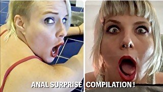 Anal Surprise Compilation with Reactions