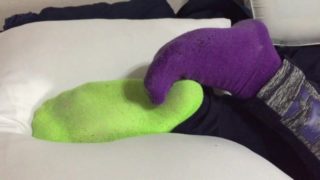 Casual Sock Resting on pillow