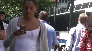 Babe and college girl Sightseeing