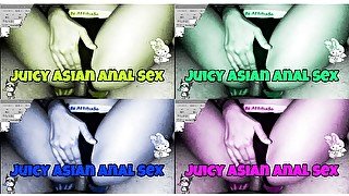 I practice anal with her big and juicy asian ass while she is masturbating with her fingers