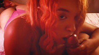 Intense Suck and Massage at Daddy's Cock