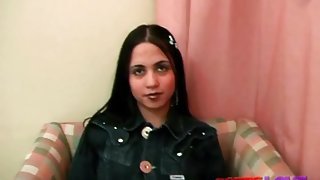 Young Latina with curves stars in striptease porn