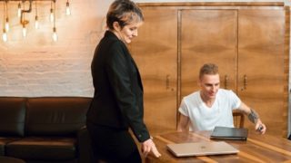 TUTOR4K. Prankster hides tutors glasses and nicely fucks mature woman