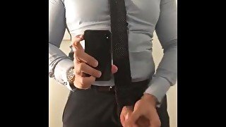 work day pleasure with my big cock