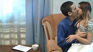 Young married couple make their very first homemade porn video