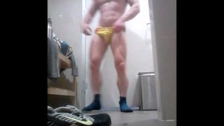 Public Gym Change Room Locker Room Strip speedo underwear gym shorts