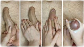 Balls And Penis Massage with Cumshot At The End