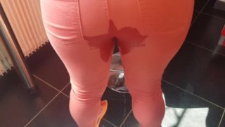 Desperate pee in the kitchen 