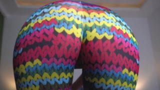 Perfect ass in yoga pants