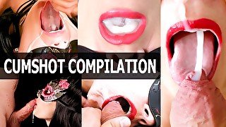 Cumshot Compilation - Best Facial Cum in Mouth and Swallow