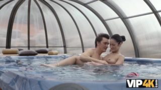 VIP4K. Angie Moon is happy to be girlfriend of older talented lover