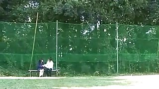 Daylight sex at the bench