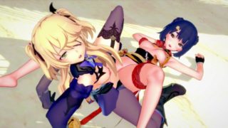 Genshin Impact - Xiangling and Fischl Lesbian Sex [3D Hentai, 4K, 60FPS, Uncensored]