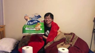 I seduce you with toilet paper and invite you to "quarantine and chill"