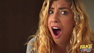 Kristof Cale fucks curly haired beauty from behind