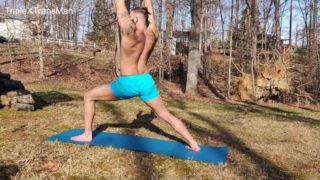 Outdoor Yoga Shirtless