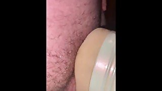 Moaning teen fucks Fleshlight