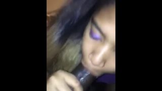 Teen Pleases Two guys behind stairs