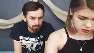 Hot White Teen Fucked By Her Bearded Partner