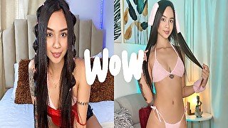 Cute girl puts the cock in her pussy and then in her ass, Big Facial at the end!