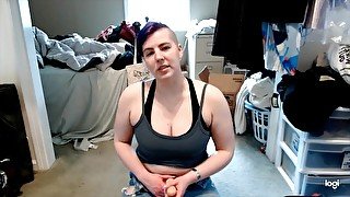 Femdom Girlfriend Teaches You How to Suck Cock
