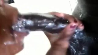 NERDY GIRL SLOPPY BJ SWOLLOWS  BBC!! 