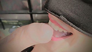 Sloppy Deepthroat to His a Big Cock in the Garden! 👄