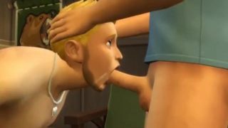 FRAT HOUSE Training a CUM DUMP, College guy fucked - Dirty Talk - Sim 4