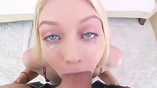 Sweet blonde loves getting banged