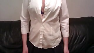 toying my pussy then ass with mini rabbit