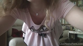 Gorgeous schoolgirl loves to strip and masturbate