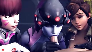 3D HD Blowjob and Deepthroat Compilation (2017)